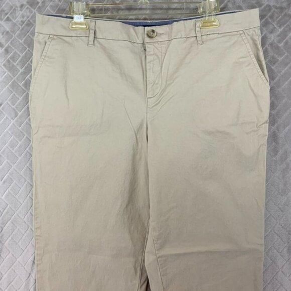 Tommy Hilfiger Womans 14 Chino Pants Beige Skinny Ankle High Rise Stretch - Picture 2 of 15